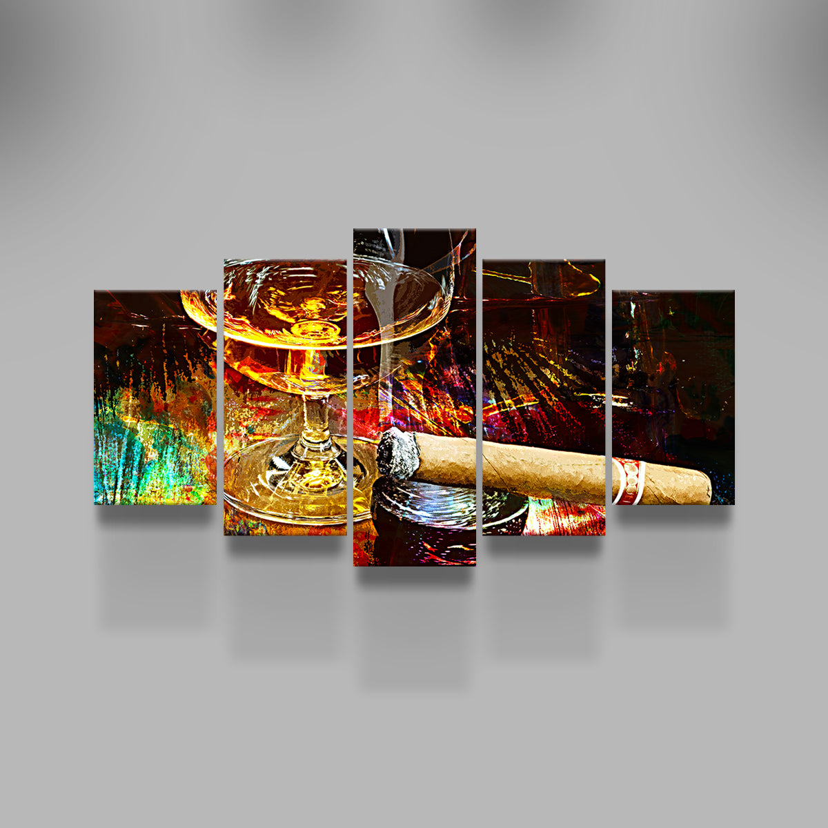 Cigar and Whiskey Wall Art