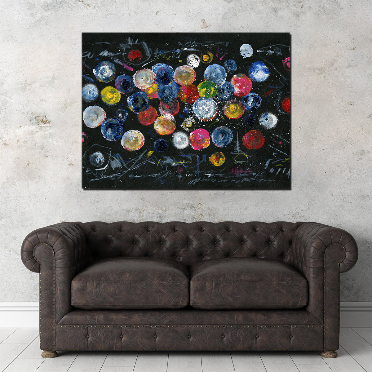 Circle Black Wall Art