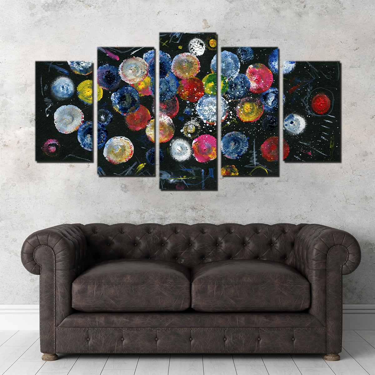 Circle Black Wall Art