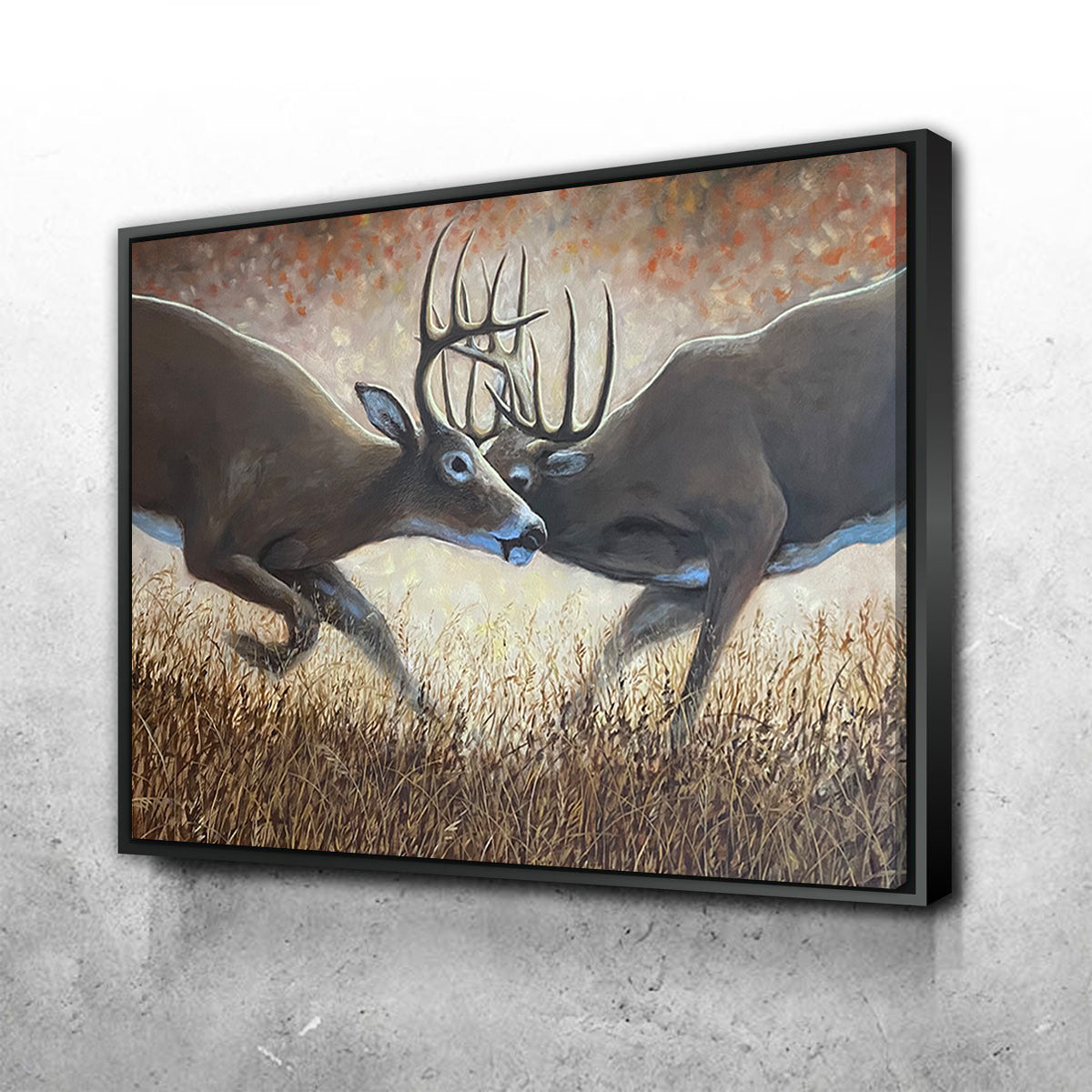 Clashing Elk Wall Art