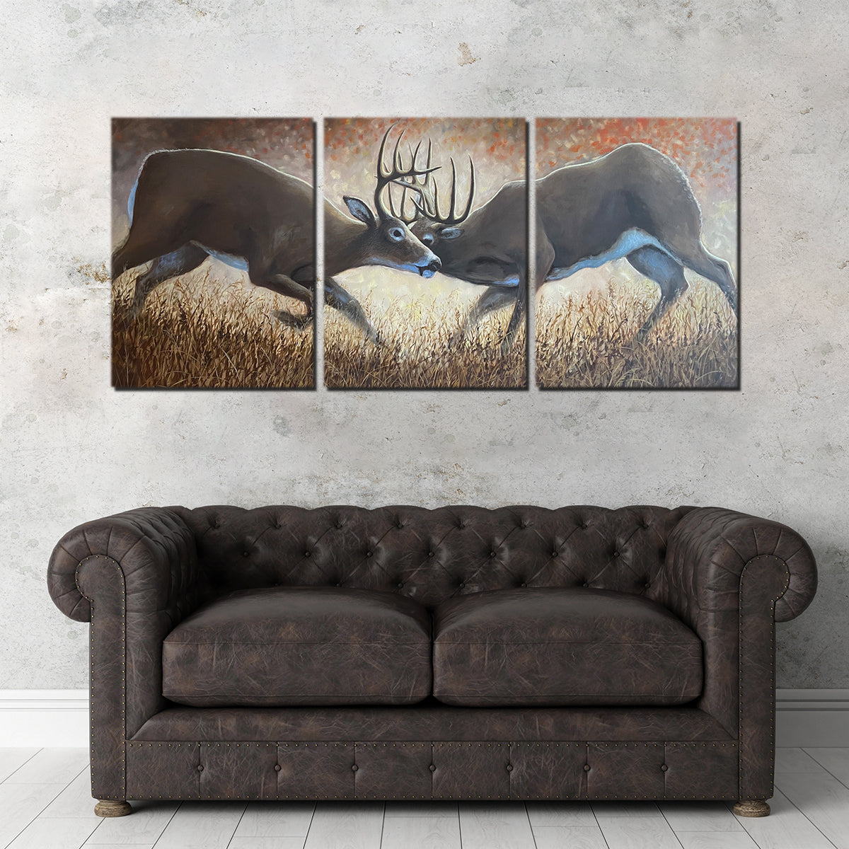 Clashing Elk Wall Art