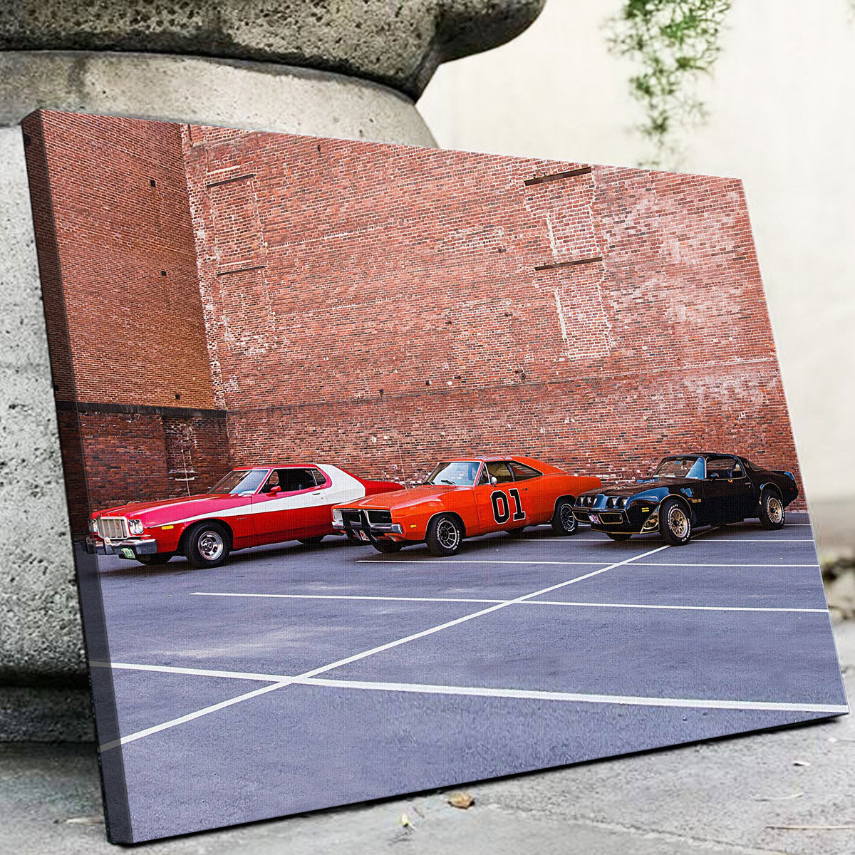 Classic Movie Cars Canvas Set