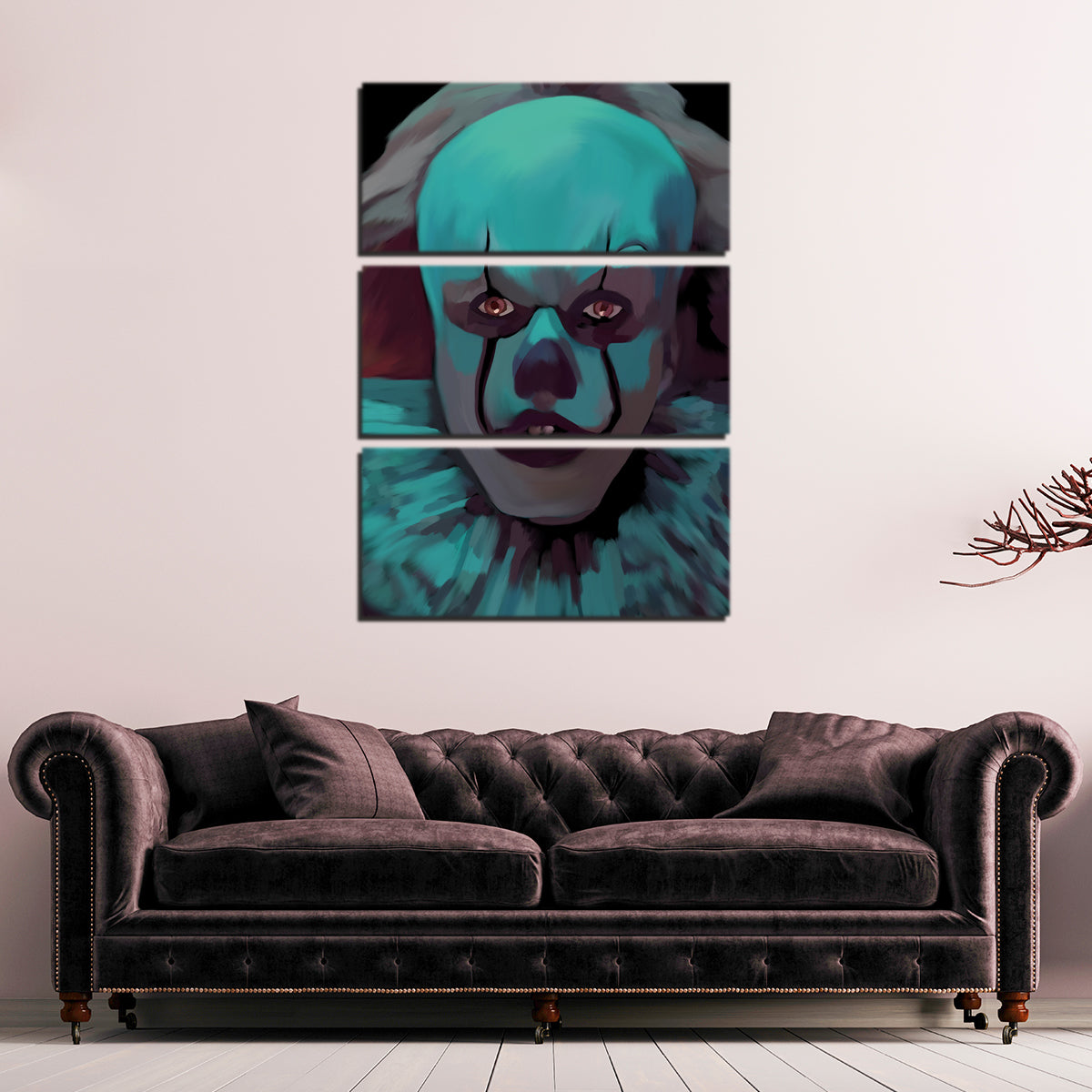 Clown In Blue Wall Art