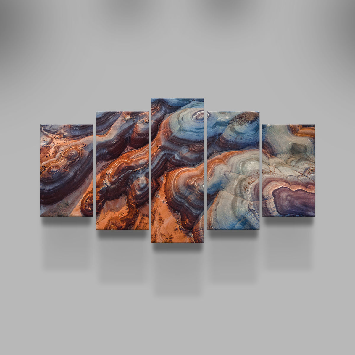 Colored Hills Wall Art