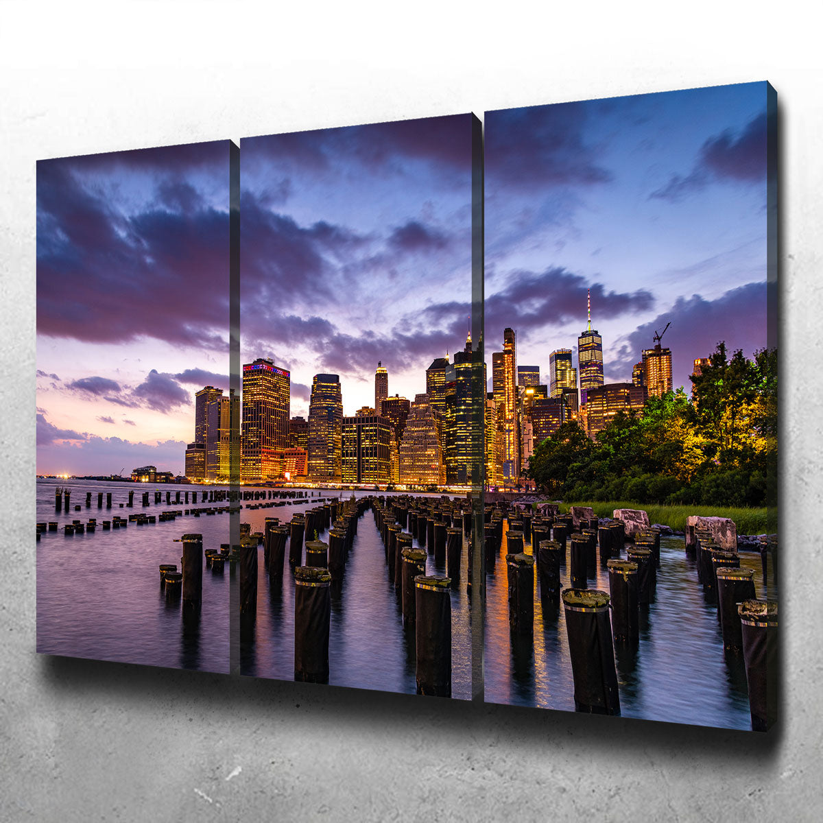 Colorful New York Skyline Wall Art