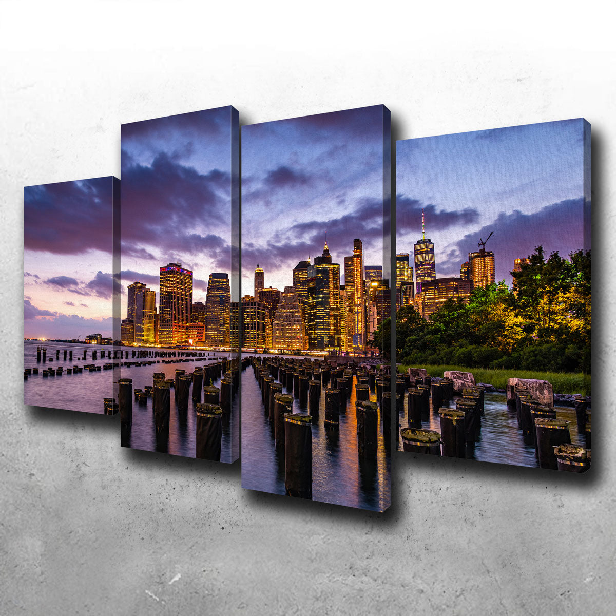Colorful New York Skyline Wall Art