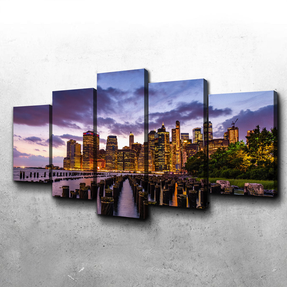 Colorful New York Skyline Wall Art