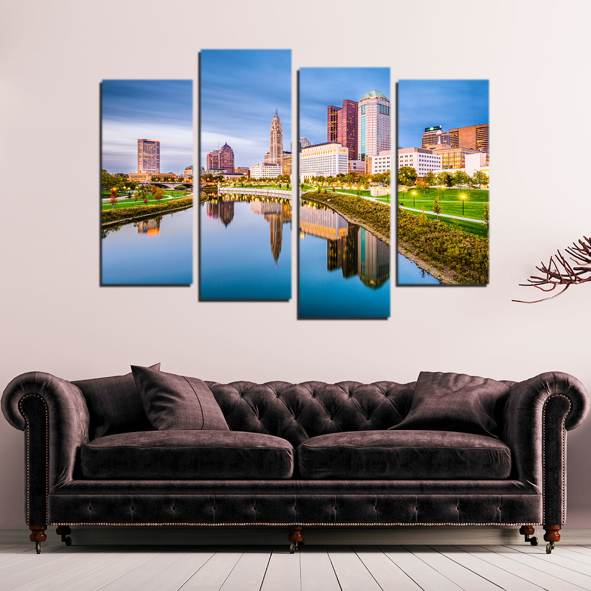 Columbus Ohio Skyline Wall Art