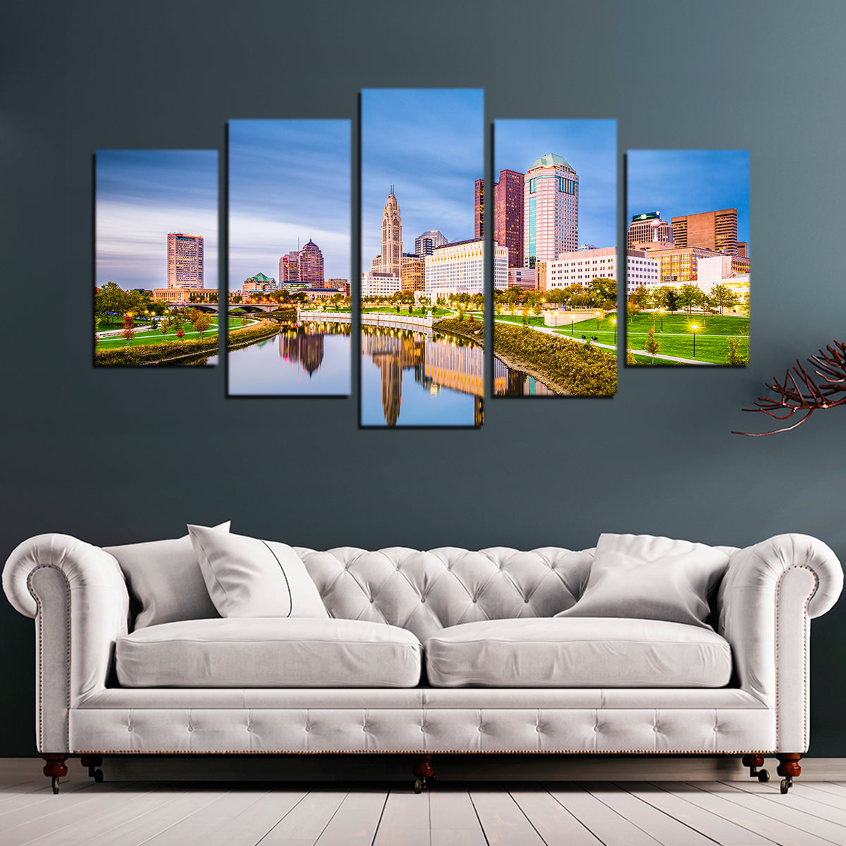Columbus Ohio Skyline Wall Art