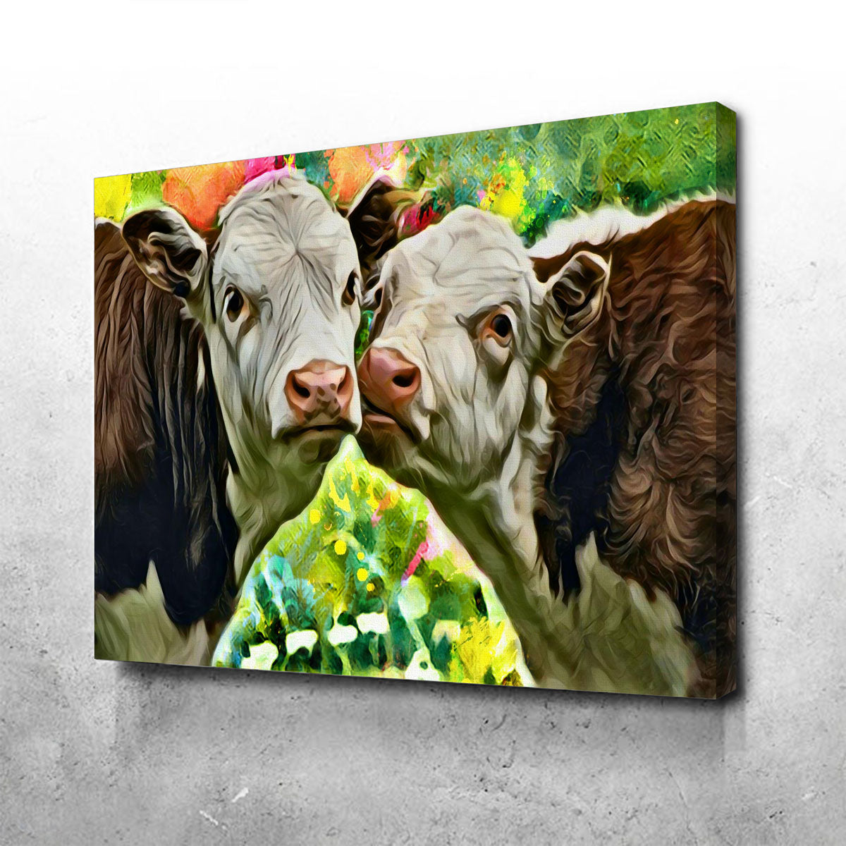 Cows Abstract Canvas Set