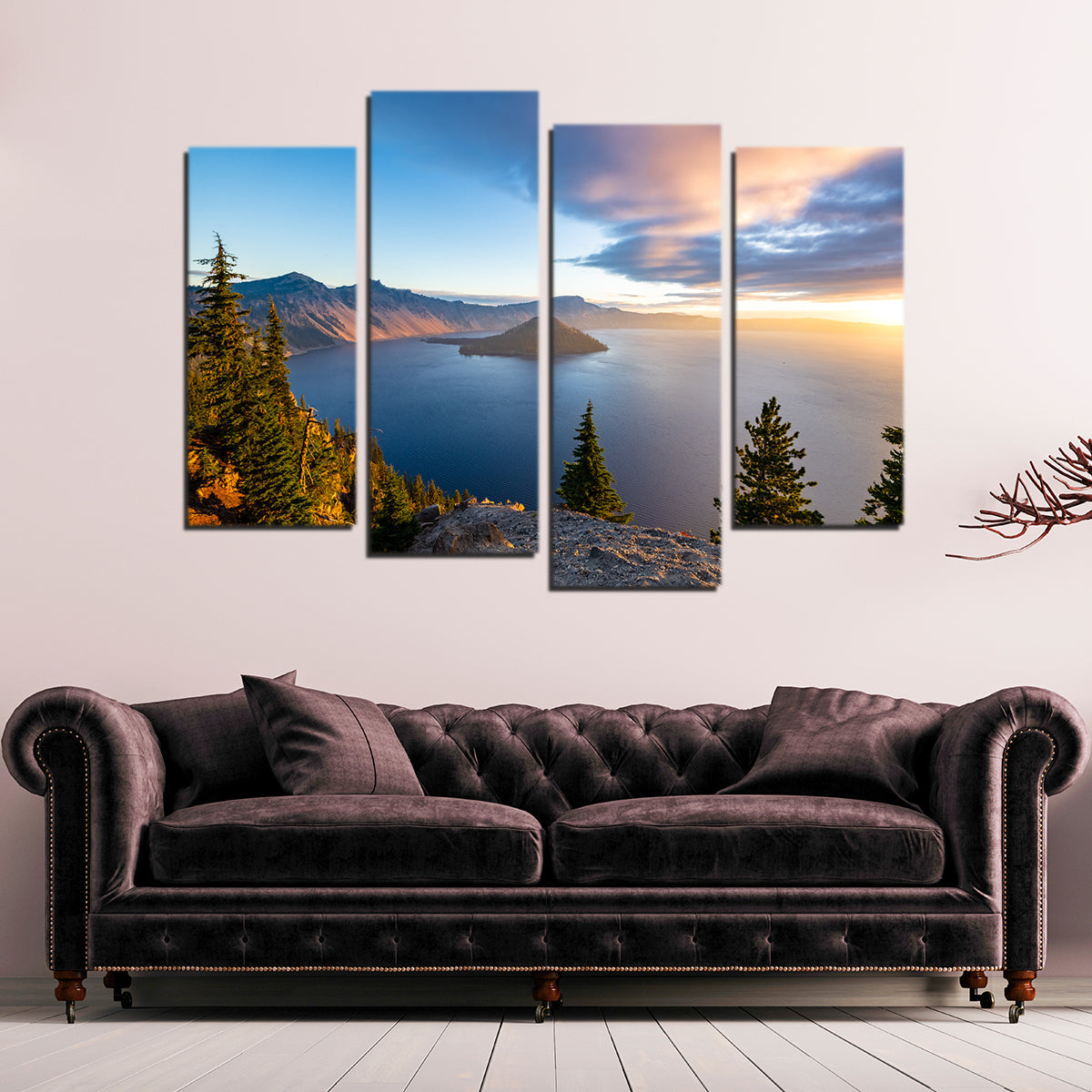 Crater Lake Sunrise Wall Art