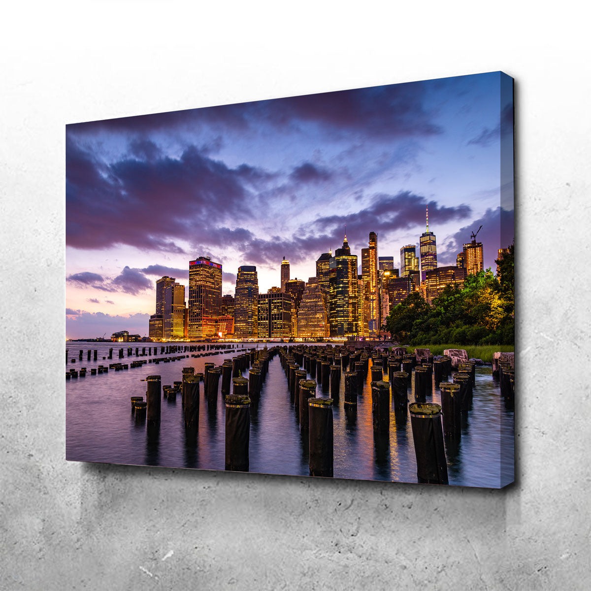 Colorful New York Skyline Wall Art