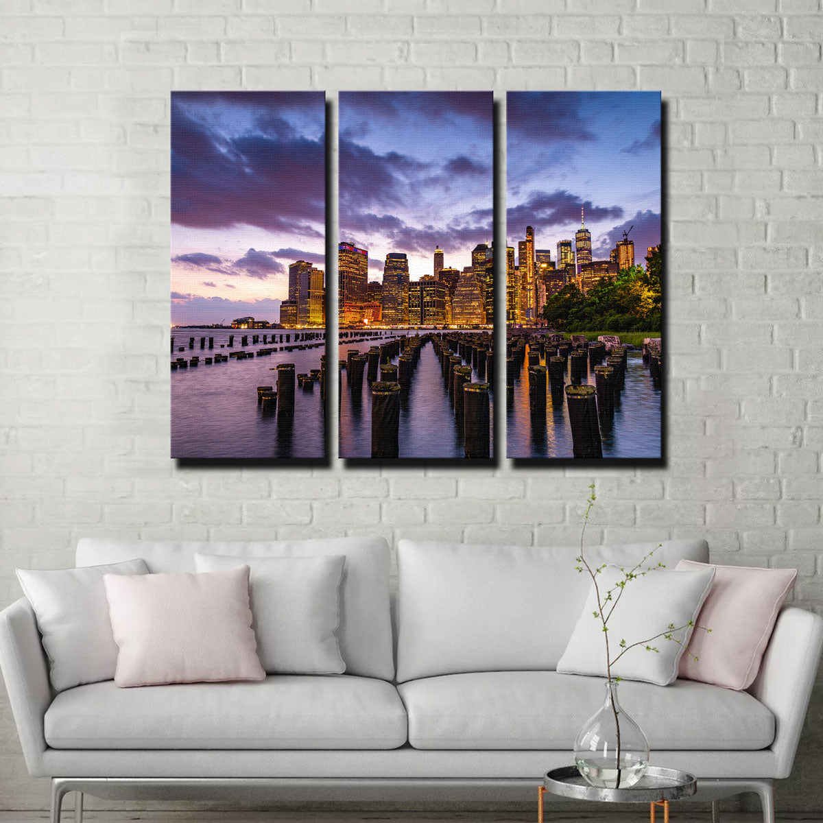 Colorful New York Skyline Wall Art