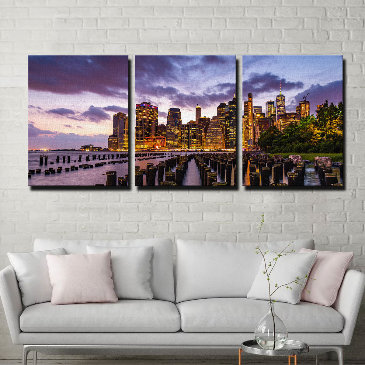 Colorful New York Skyline Wall Art