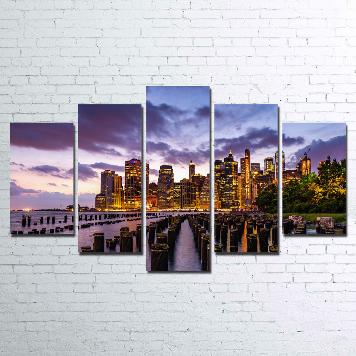 Colorful New York Skyline Wall Art