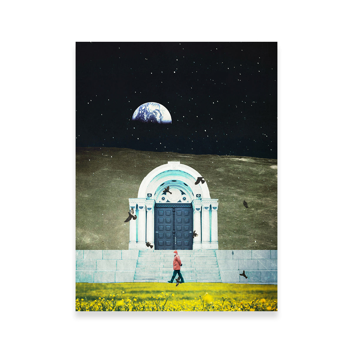 Day Night Stroll Gate Wall Art