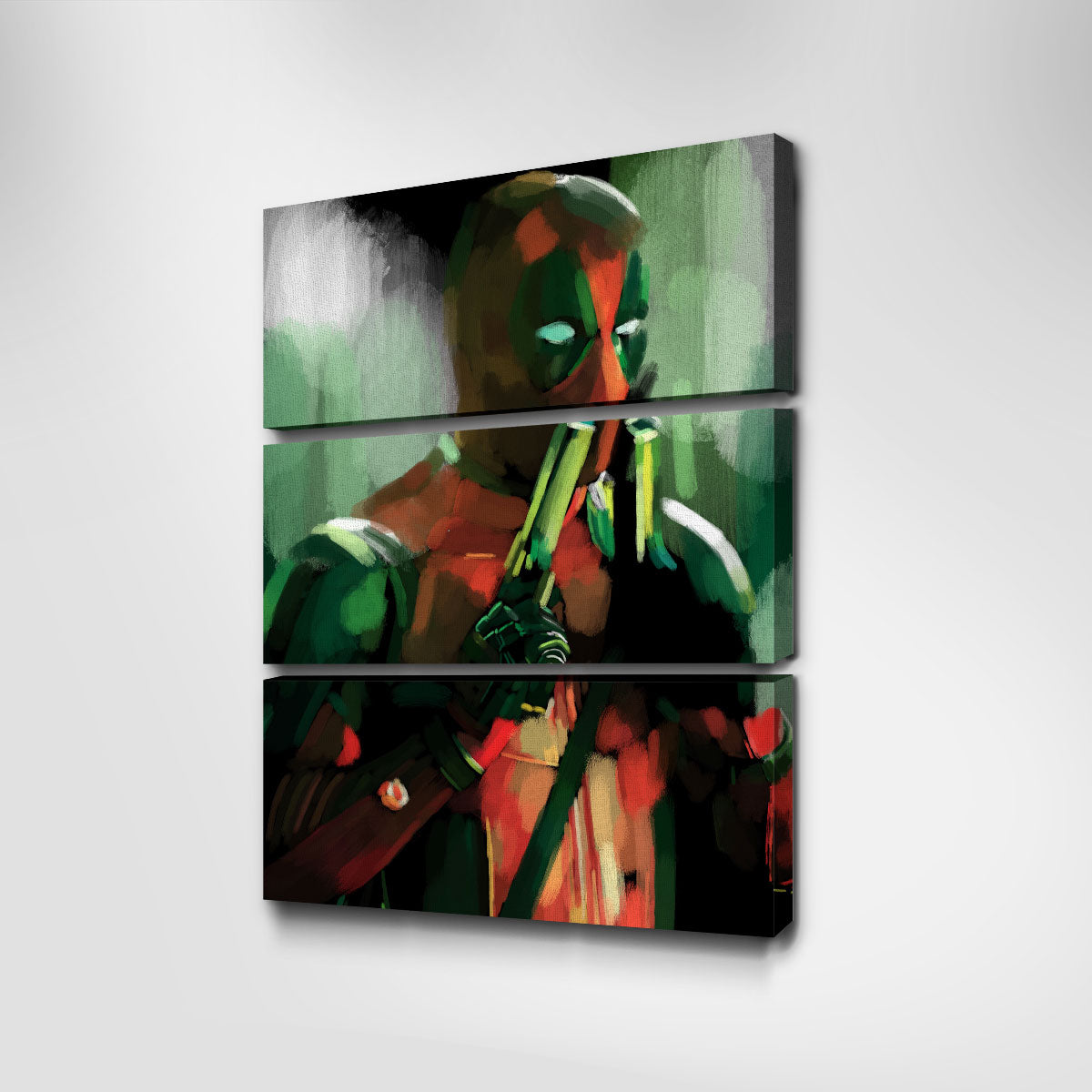 Deadpool With Guns Wall Art