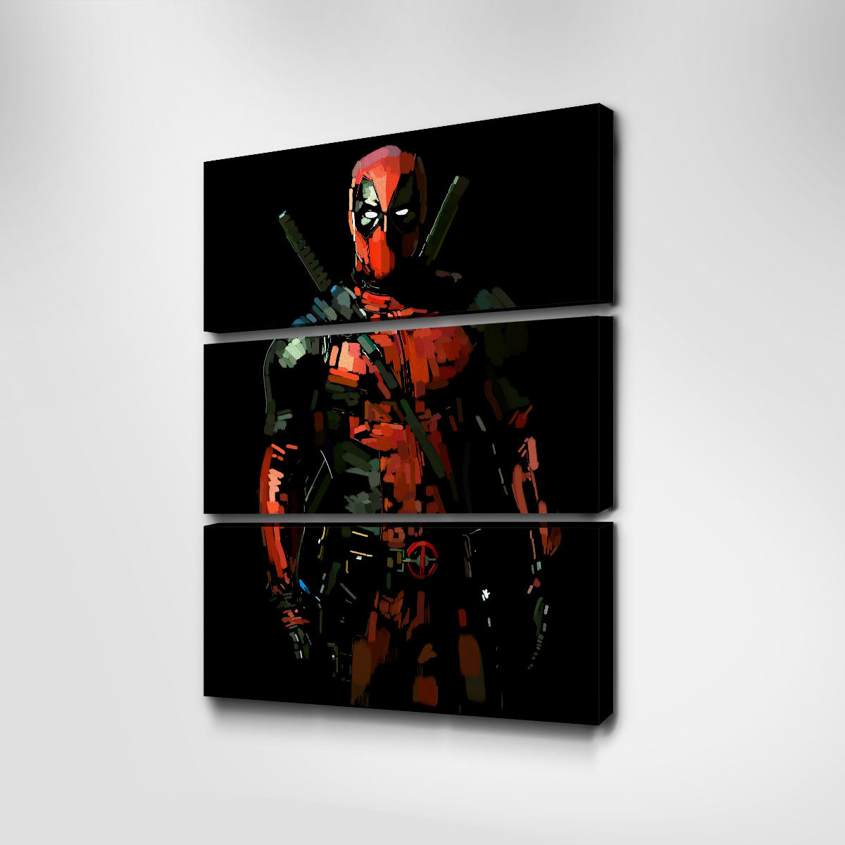Deadpool on Black Wall Art