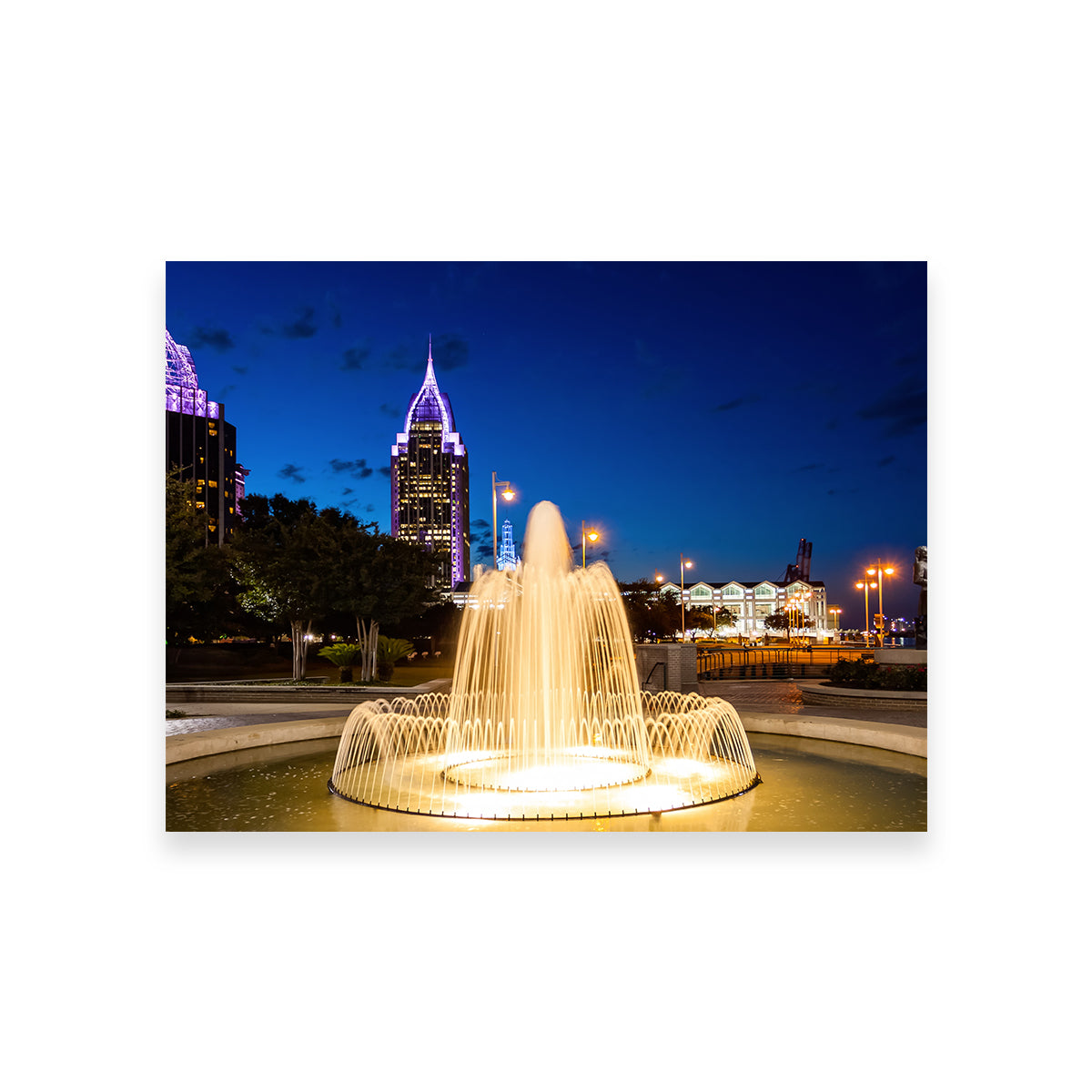 Downtown Mobile - Fountain Wall Art