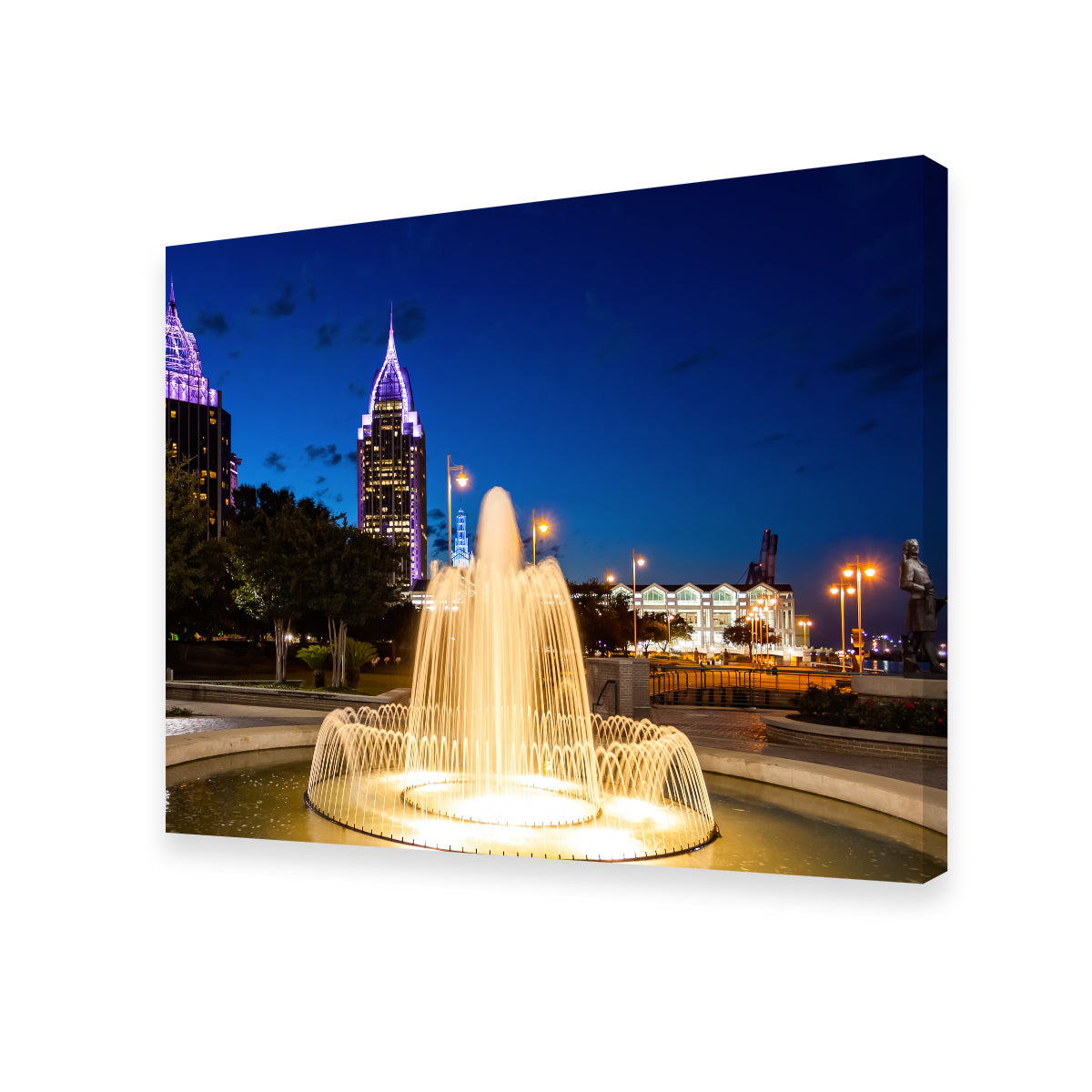 Downtown Mobile - Fountain Wall Art