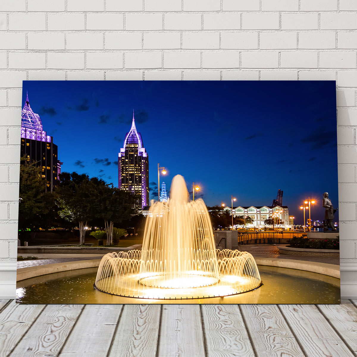 Downtown Mobile - Fountain Wall Art