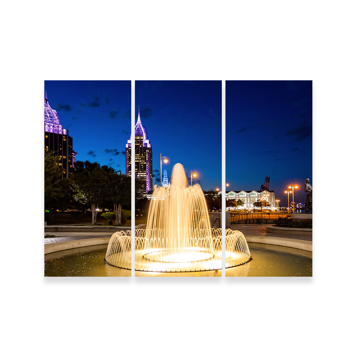 Downtown Mobile - Fountain Wall Art