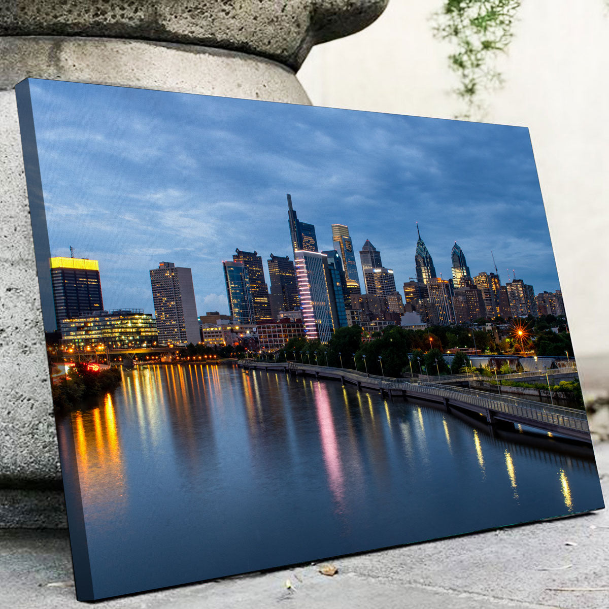 Dusk in Philadelphia Wall Art