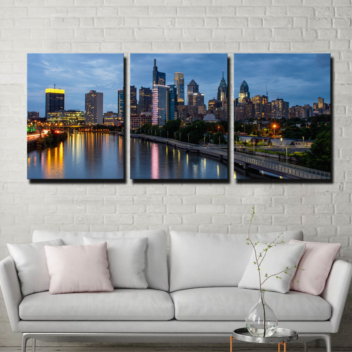 Dusk in Philadelphia Wall Art