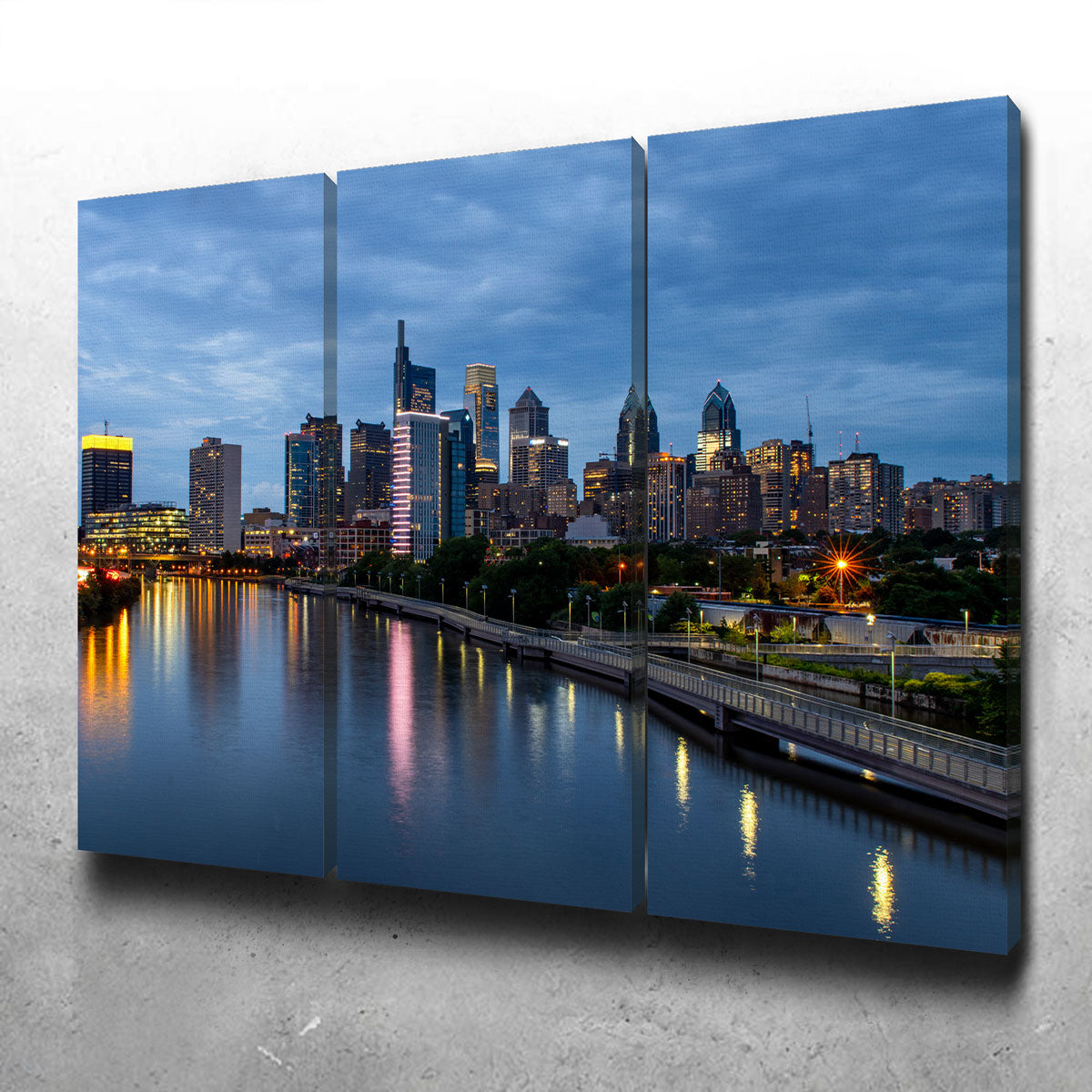 Dusk in Philadelphia Wall Art