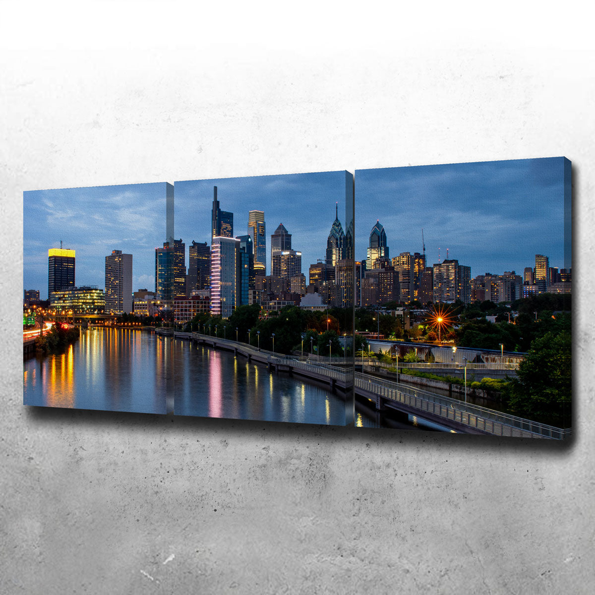 Dusk in Philadelphia Wall Art