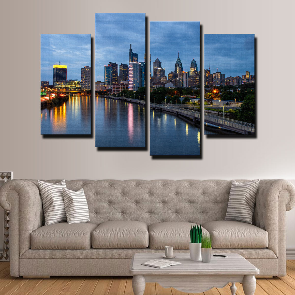 Dusk in Philadelphia Wall Art