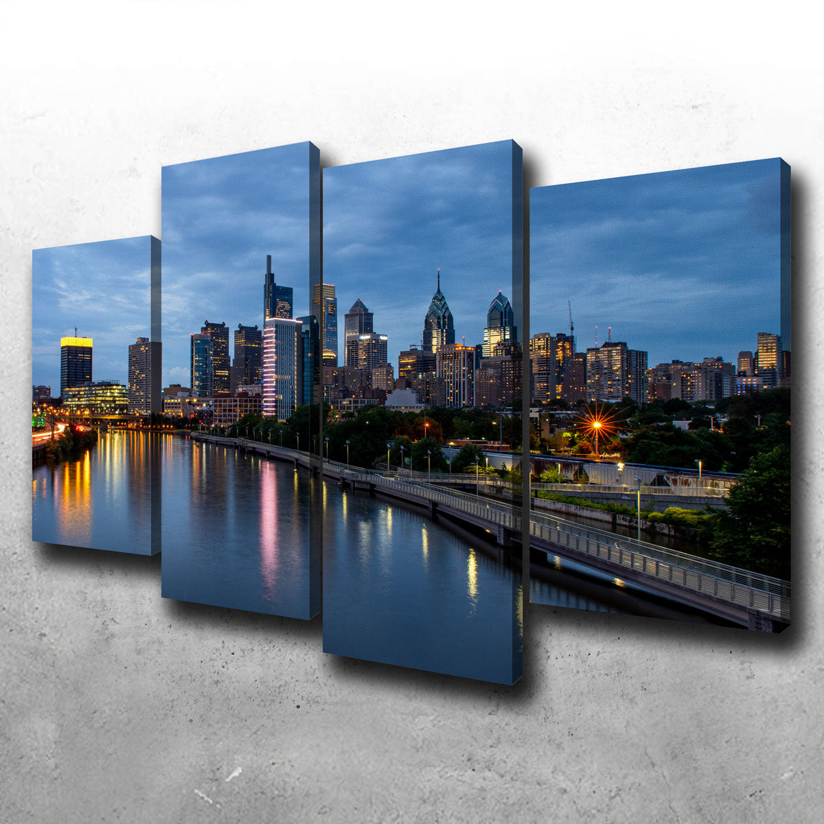 Dusk in Philadelphia Wall Art