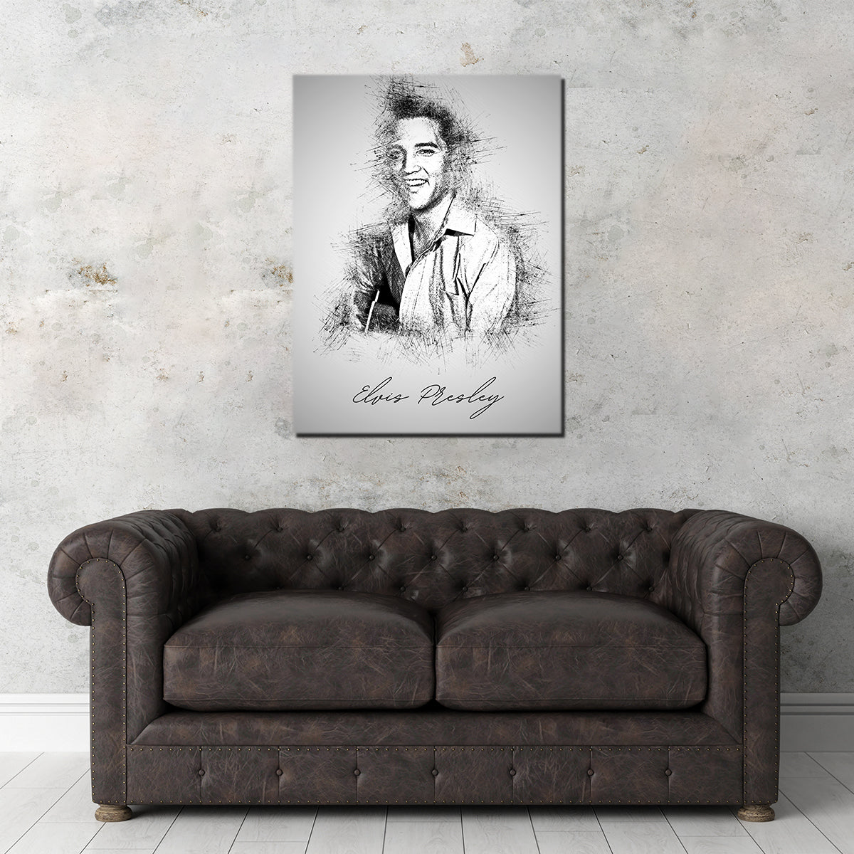 Elvis Presley Sketch Wall Art