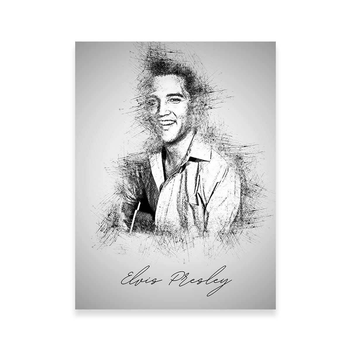 Elvis Presley Sketch Wall Art