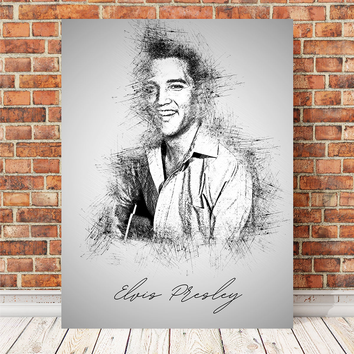 Elvis Presley Sketch Wall Art