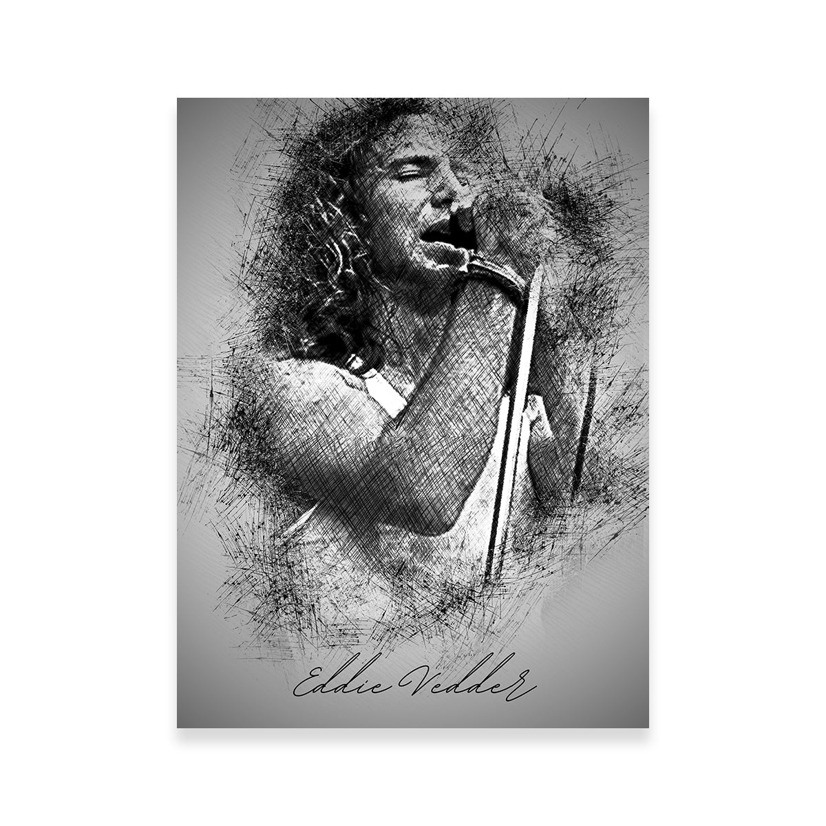 Eddie Vedder Sketch Wall Art