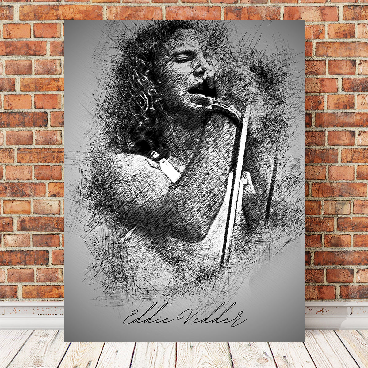 Eddie Vedder Sketch Wall Art