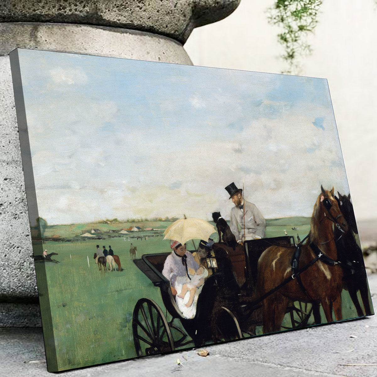 At the Races in the Countryside Canvas Set