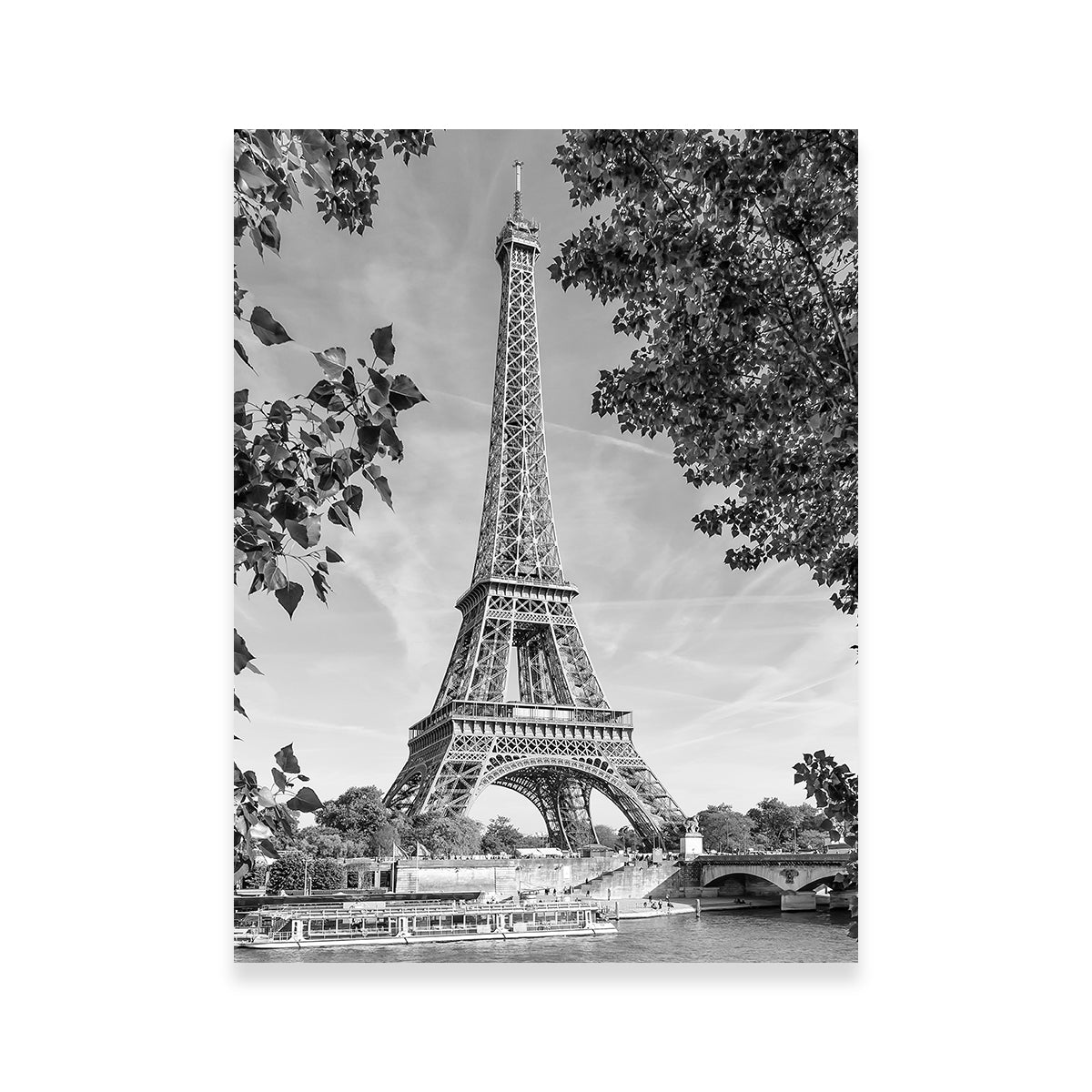Eiffel Tower With River Seine