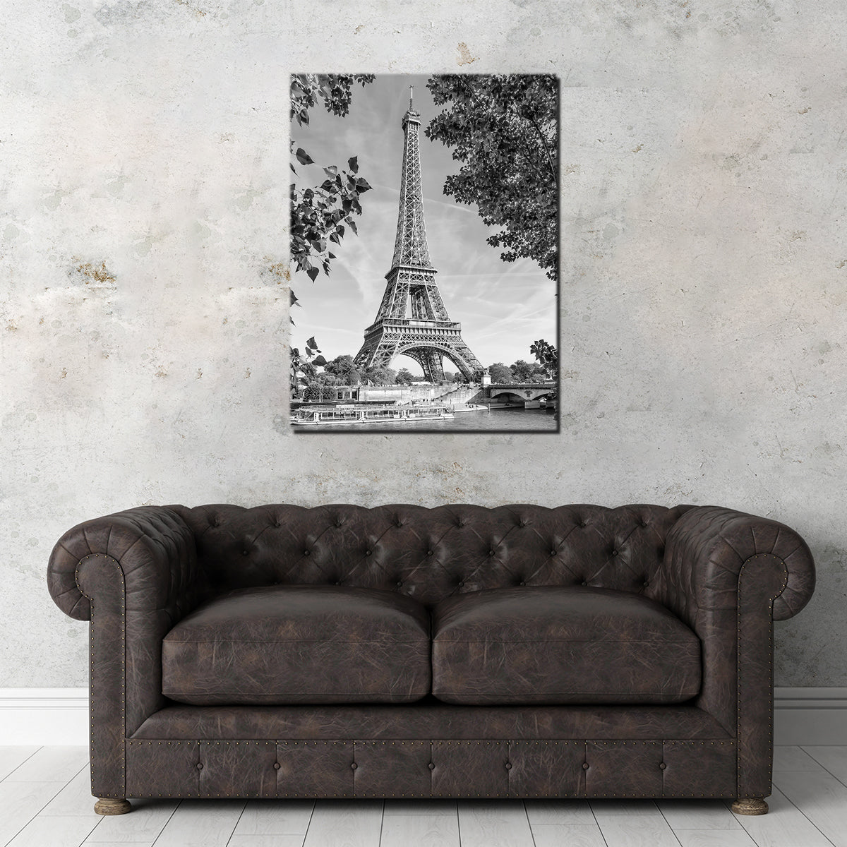 Eiffel Tower With River Seine