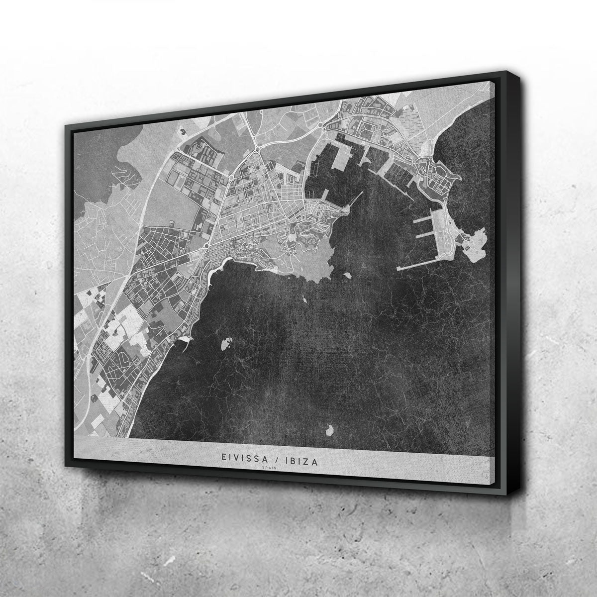 Eivissa Map 2 Wall Art