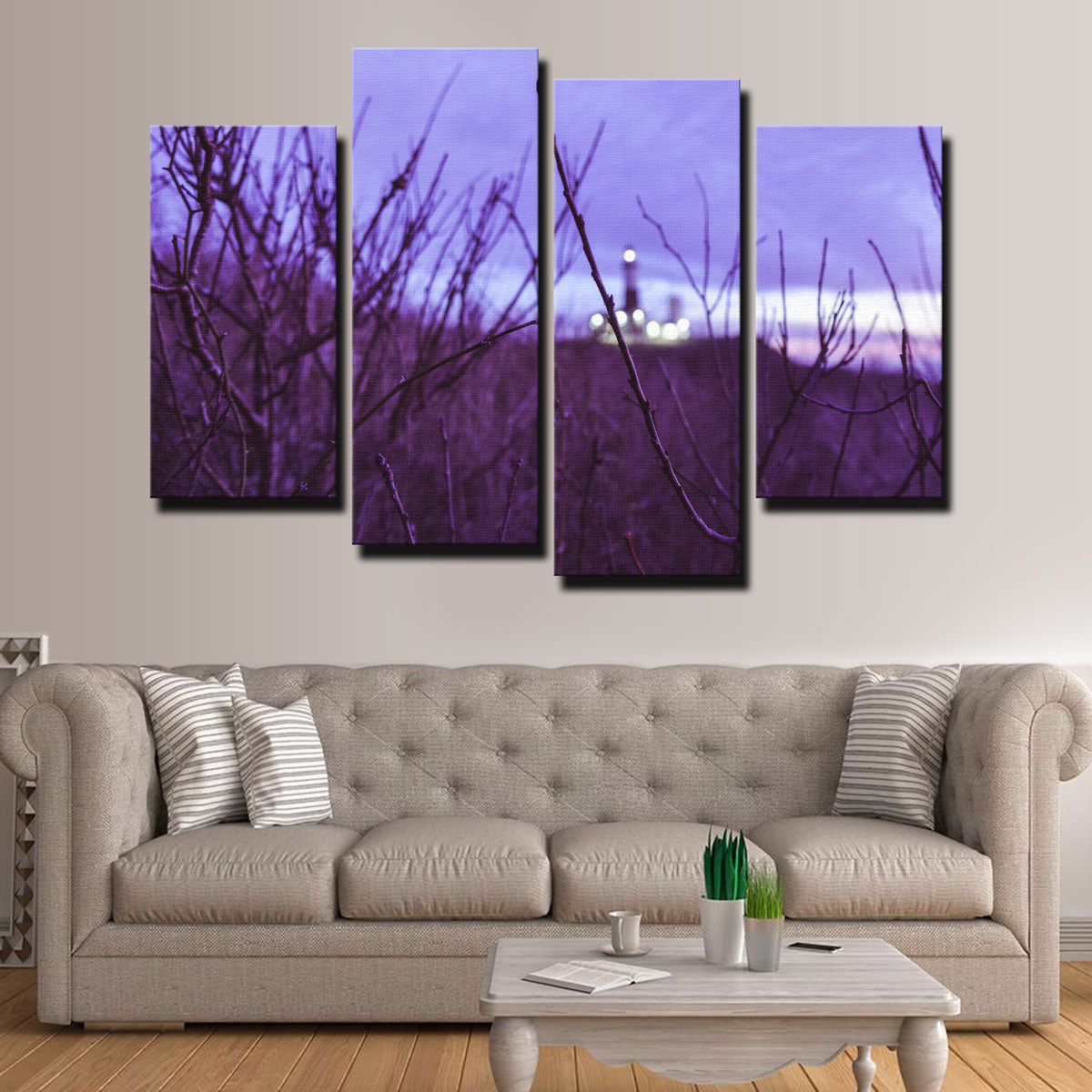 Faded Lighthouse Canvas Set