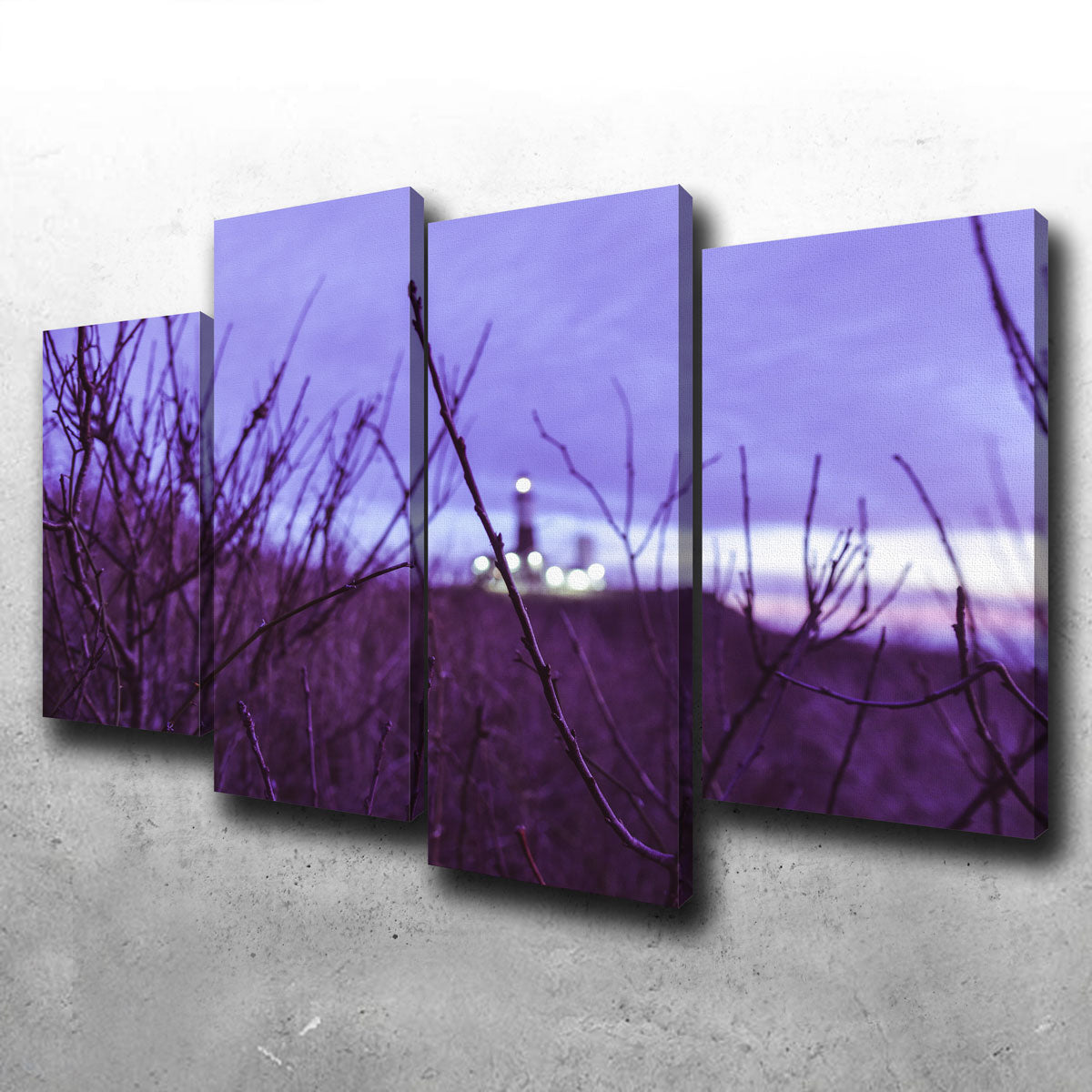 Faded Lighthouse Canvas Set