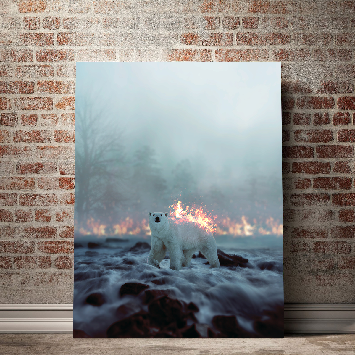 Fire and Ice Wall Art