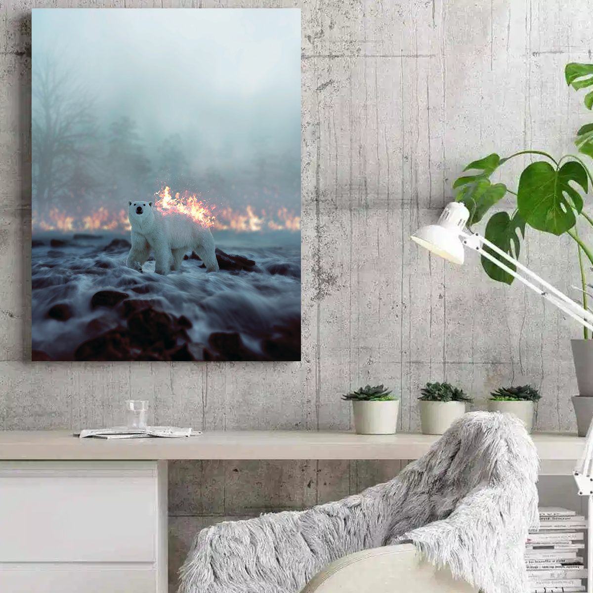 Fire and Ice Wall Art
