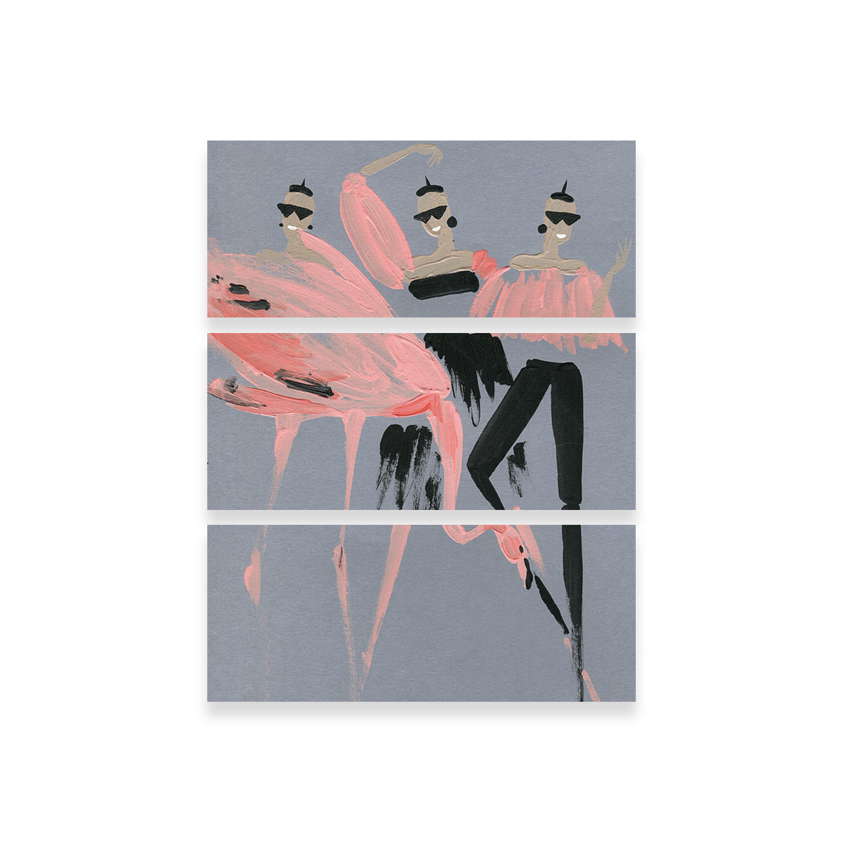 Flamingo Fashion Wall Art