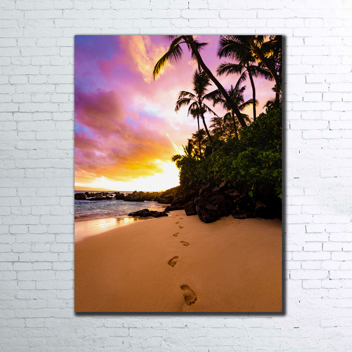 Footprints in the Sand Wall Art