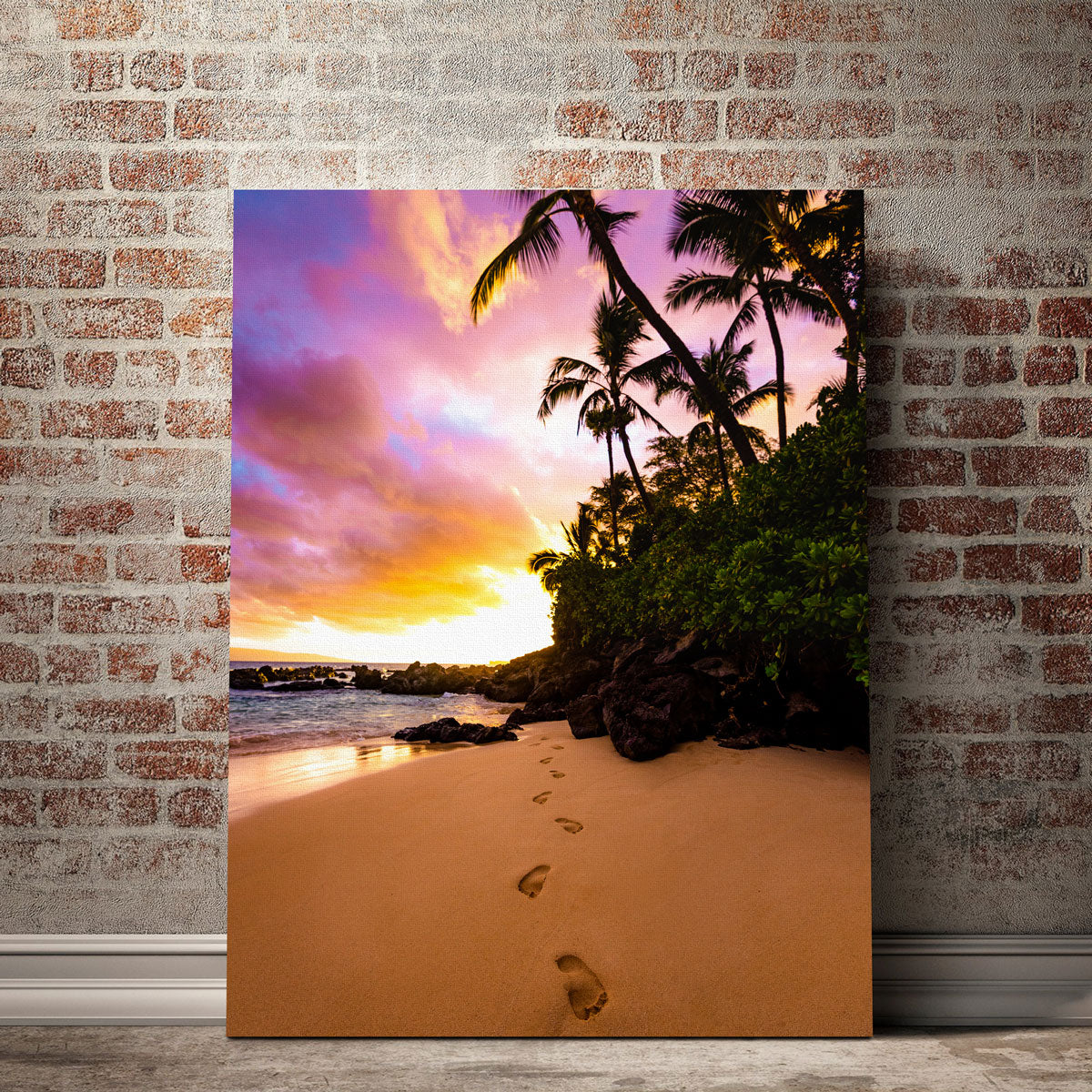 Footprints in the Sand Wall Art