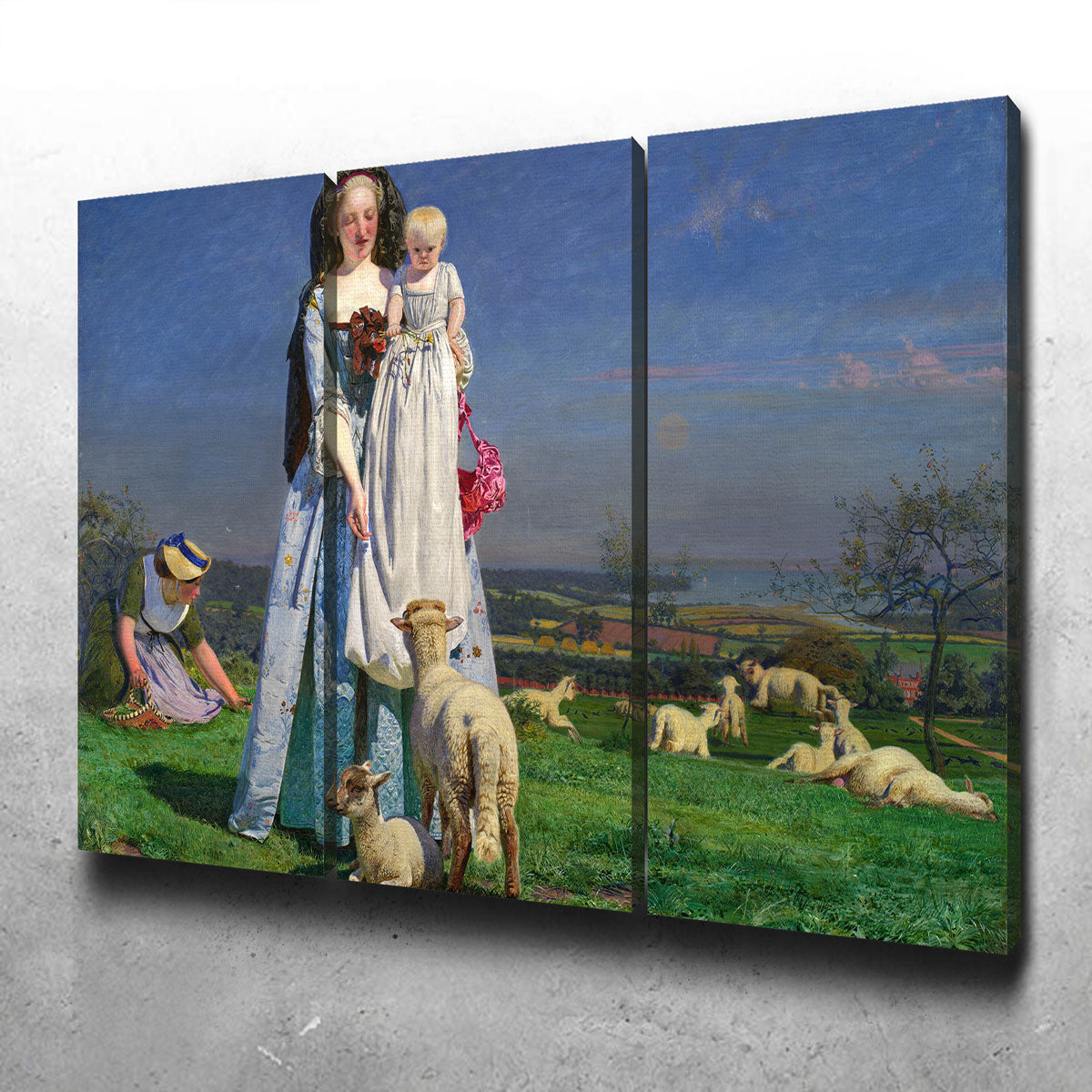 Pretty Baa-Lambs Canvas Set