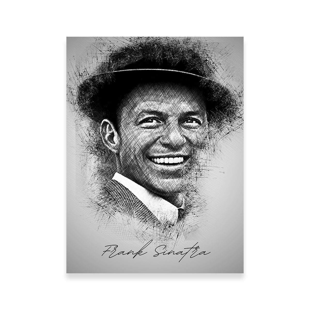 Frank Sinatra Sketch Wall Art